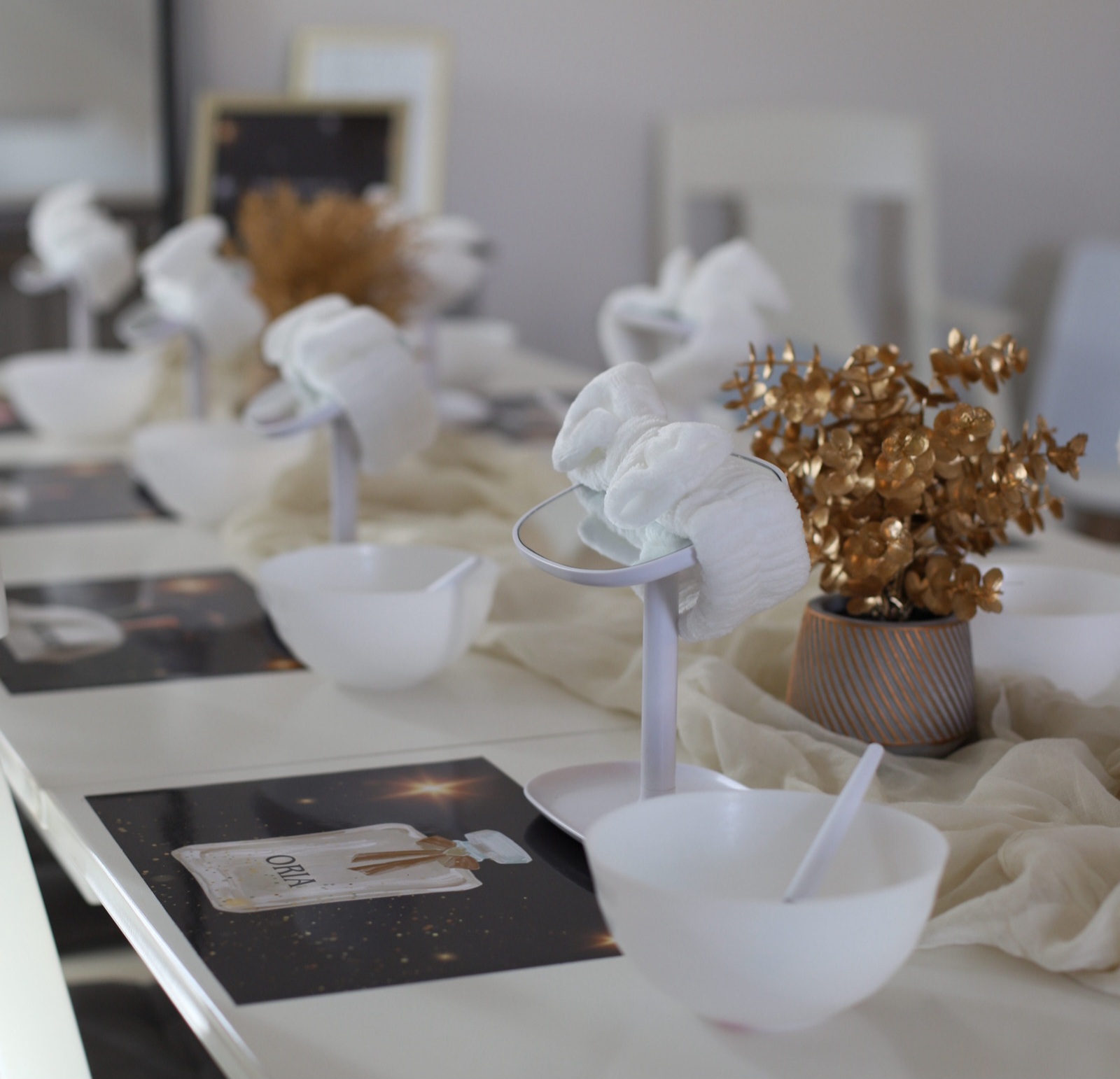 Table beauty party dressée